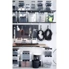 SMARTSTORE Műanyag tárolódoboz, 25 liter, fekete fogantyúkkal, SMARTSTORE "Classic 16", átlátszó