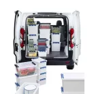 SMARTSTORE Műanyag tárolódoboz, 32 liter, fekete fogantyúkkal, SMARTSTORE "Classic 31", átlátszó