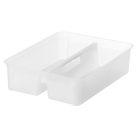SMARTSTORE Kivehető rendező- és tárolóelem Classic 15 dobozhoz, 2 rekeszes, fogantyúval, SMARTSTORE, átlátszó