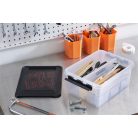 SMARTSTORE Kivehető rendező- és tárolóelem Classic 15 dobozhoz, 2 rekeszes, fogantyúval, SMARTSTORE, átlátszó
