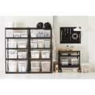 SMARTSTORE Kivehető rendező- és tárolóelem Classic 15 dobozhoz, 2 rekeszes, fogantyúval, SMARTSTORE, átlátszó
