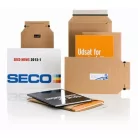 Boríték, visszaküldhető, két ragasztócsíkkal, C5, 162x229x40+86 mm, "e-Green"