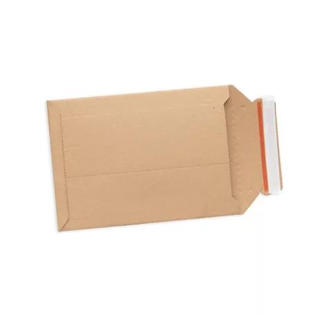 Boríték, visszaküldhető, két ragasztócsíkkal, L, 450x570x100+95mm, "e-Green"