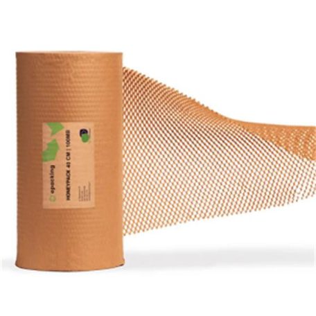 Csomagolópapír, méhsejtcellás, 250m x 400mm, 80 g, barna