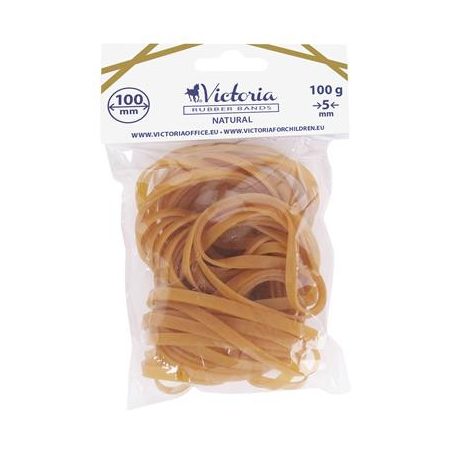 VICTORIA FACILITY Postázógumi,100X5 mm, VICTORIA FACILITY, 100 g, natúr