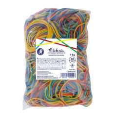   VICTORIA FACILITY Postázógumi, 60X2 mm, VICTORIA FACILITY, 1 kg, vegyes színű