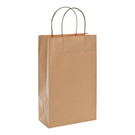 Bortartó papírtasak, 2-es, sodortfüles, natúr