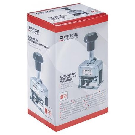 OFFICE PRODUCTS Sorszámbélyegző, automata, fém, 8 karakter, OFFICE PRODUCT