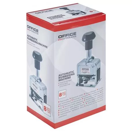OFFICE PRODUCTS Sorszámbélyegző, automata, fém, 8 karakter, OFFICE PRODUCT
