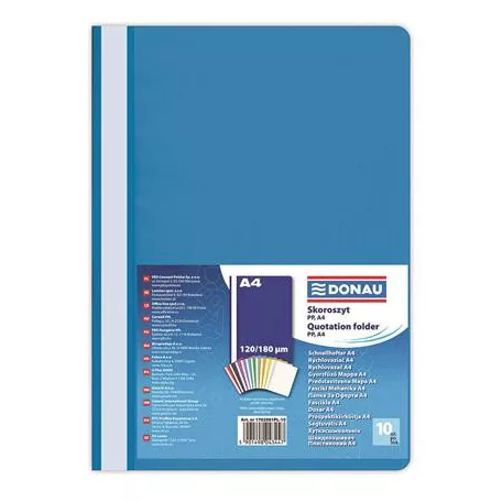 DONAU Gyorsfűző, PP, A4, DONAU, kék