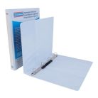 DONAU Gyűrűs könyv, panorámás, 4 gyűrű, D alakú, 37 mm, A4, PP, DONAU, fehér