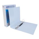 DONAU Gyűrűs könyv, panorámás, 4 gyűrű, D alakú, 63 mm, A4, PP, DONAU, fehér