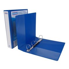   DONAU Gyűrűs könyv, panorámás, 4 gyűrű, D alakú, 63 mm, A4, PP, DONAU, kék