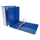 DONAU Gyűrűs könyv, panorámás, 4 gyűrű, D alakú, 100 mm, A4, PP, DONAU, kék