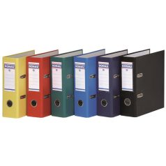   DONAU Iratrendező, 75 mm, A5, PP/karton, DONAU "Master", citromsárga