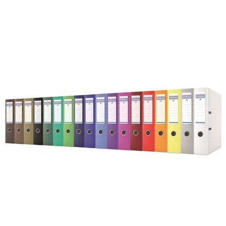 DONAU Iratrendező, 75 mm, A4, PP/karton, DONAU "Szivárvány", rózsaszín