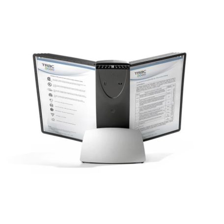 DURABLE Bemutatótábla tartó, asztali, 10 db bemutatótáblával, DURABLE "SHERPA®", fekete