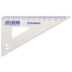 DONAU Háromszög vonalzó, műanyag, 60°, 12 cm, DONAU