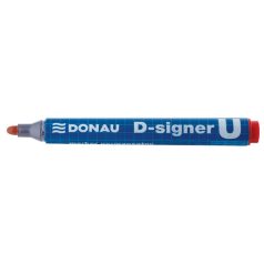   DONAU Alkoholos marker, 2-4 mm, kúpos, DONAU "D-signer U", piros