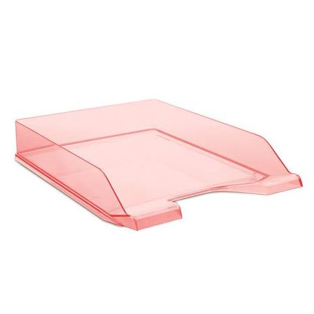 DONAU Irattálca, műanyag, DONAU, áttetsző piros