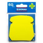 DONAU Öntapadó jegyzettömb, telefon alakú, 50 lap, DONAU, sárga