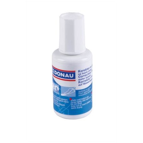 DONAU Hibajavító folyadék, vízbázisú, szivacsos, 20 ml, DONAU