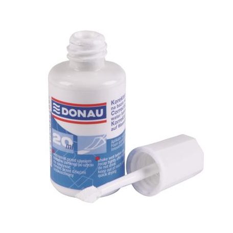 DONAU Hibajavító folyadék, vízbázisú, szivacsos, 20 ml, DONAU