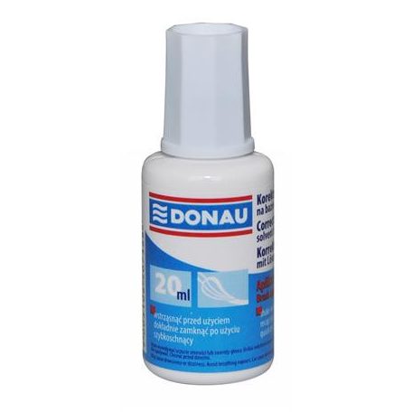DONAU Hibajavító folyadék, oldószeres, 20 ml, DONAU