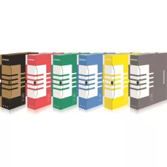 DONAU Archiválódoboz, A4, 80 mm, karton, DONAU, natúr