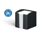 DURABLE Jegyzettömbtartó, műanyag, 100x100 mm, feltöltve, DURABLE "ECO", fekete