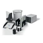 DURABLE Jegyzettömbtartó, műanyag, 100x100 mm, feltöltve, DURABLE "ECO", fekete