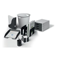   DURABLE Jegyzettömbtartó, műanyag, 100x100 mm, feltöltve, DURABLE "ECO", fekete