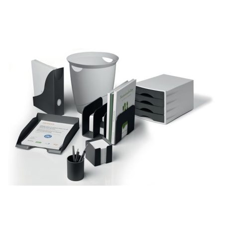 DURABLE Jegyzettömbtartó, műanyag, 100x100 mm, feltöltve, DURABLE "ECO", fekete