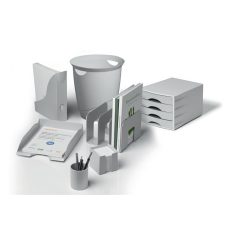   DURABLE Jegyzettömbtartó, műanyag, 100x100 mm, feltöltve, DURABLE "ECO", szürke