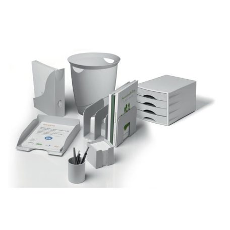 DURABLE Jegyzettömbtartó, műanyag, 100x100 mm, feltöltve, DURABLE "ECO", szürke