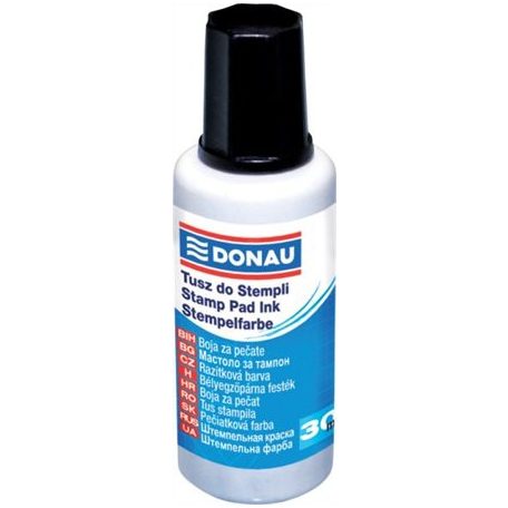 DONAU Bélyegzőfesték, 30 ml, DONAU, fekete