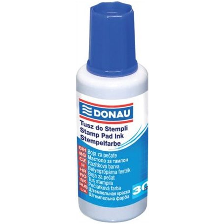 DONAU Bélyegzőfesték, 30 ml, DONAU, kék