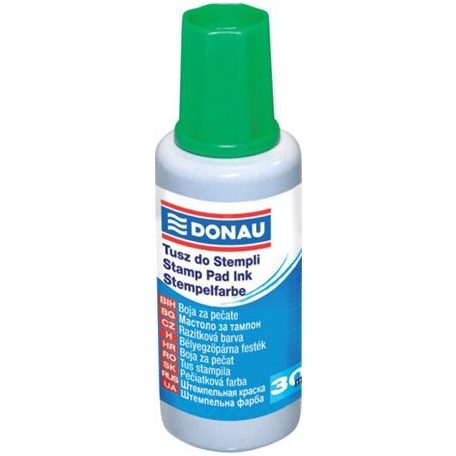 DONAU Bélyegzőfesték, 30 ml, DONAU, zöld
