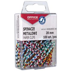   OFFICE PRODUCTS Gemkapocs, 28 mm, csíkos, OFFICE PRODUCTS, színes