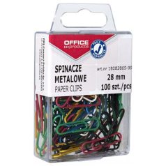 OFFICE PRODUCTS Gemkapocs, 28 mm, OFFICE PRODUCTS, színes