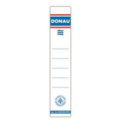   DONAU Cserecímke, iratrendezőhöz, öntapadó, 33x153 mm, DONAU, fehér