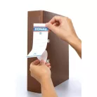 DONAU Cserecímke, iratrendezőhöz, öntapadó, 54x153 mm, DONAU, fehér