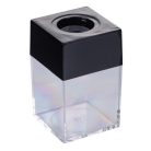 OFFICE PRODUCTS Gemkapocstartó, mágneses, négyszögletű, OFFICE PRODUCTS, átlátszó-fekete