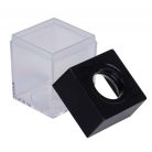 OFFICE PRODUCTS Gemkapocstartó, mágneses, négyszögletű, OFFICE PRODUCTS, átlátszó-fekete