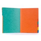 DONAU Előrendező, A4, 9 részes, karton, DONAU, kék