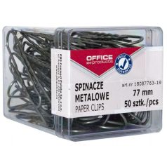 OFFICE PRODUCTS Gemkapocs, 77 mm, OFFICE PRODUCTS, ezüst
