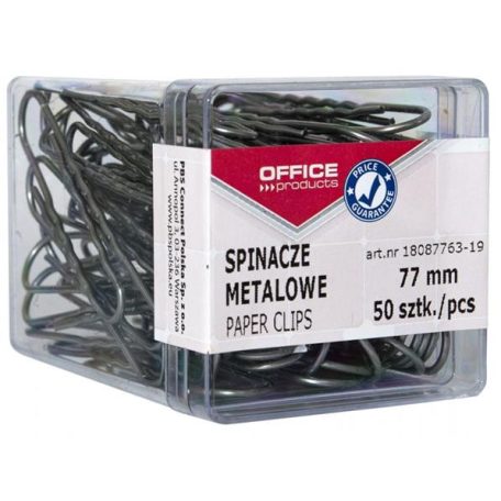 OFFICE PRODUCTS Gemkapocs, 77 mm, OFFICE PRODUCTS, ezüst