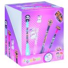 Golyóstoll display, UV- tintával, "Gimboo" "Secret Pen", 4 különböző mintával