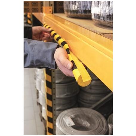 DURABLE Sarokvédő profil, DURABLE "C25R", sárga-fekete