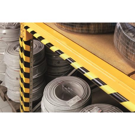 DURABLE Sarokvédő profil, DURABLE "C25R", sárga-fekete